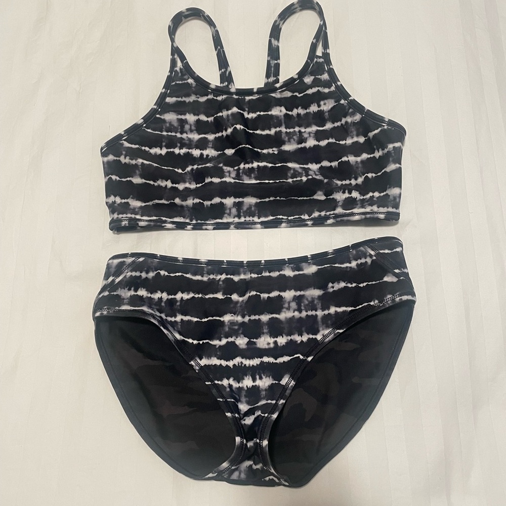Athleta Girl Reversible Camo Tie Dye Bikini Set - Size XL